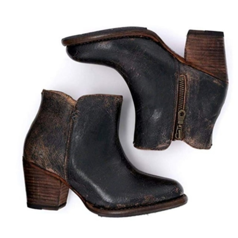 BED STU Women Yell Bootie Black Lux Size 10 LIKE NEW